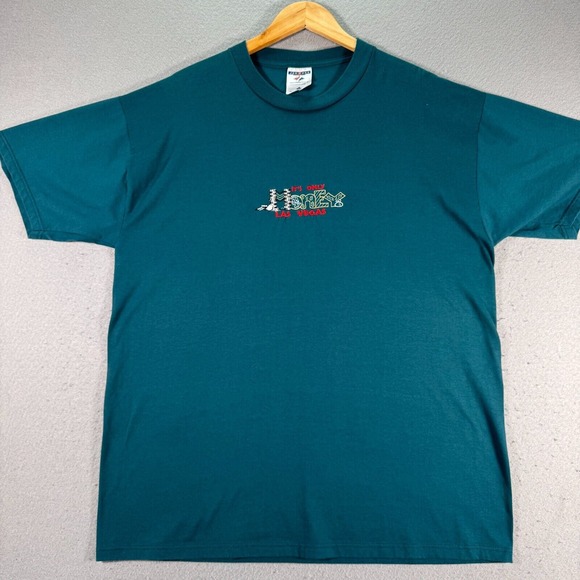 Jerzees Other - Vintage It's Only Money Las Vegas T-Shirt Adult‎ XL Blue Jerzees Gamble Casino